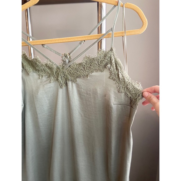 Green Slip Dress - Picture 3 of 3